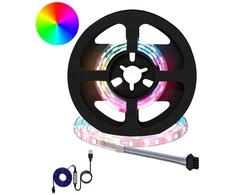 LED juosta 2 pcs Juoda ir permatoma 350 mm Varis ir plastikas
