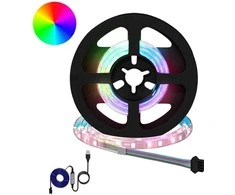 LED juosta 2 pcs Juoda ir permatoma 400 mm Varis ir plastikas