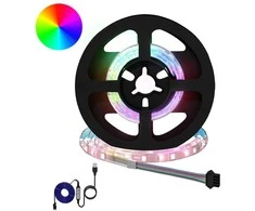 LED juosta 2 pcs Juoda ir permatoma 450 mm Varis ir plastikas