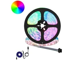 LED juosta 2 pcs Juoda ir permatoma 4700 mm Varis ir plastikas