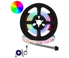 LED juosta 2 pcs Juoda ir permatoma 550 mm Varis ir plastikas