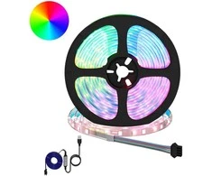 LED juosta 2 pcs Juoda ir permatoma 5500 mm Varis ir plastikas
