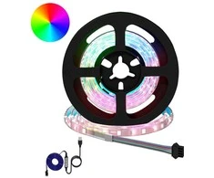 LED juosta 2 pcs Juoda ir permatoma 750 mm Varis ir plastikas