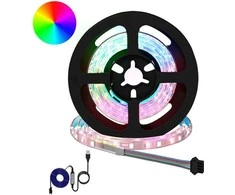 LED juosta 2 pcs Juoda ir permatoma 750 mm Varis ir plastikas