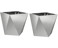 Lovelis 2 vnt. Sidabro 30 x 30 x 30 cm Cinkuota plienas