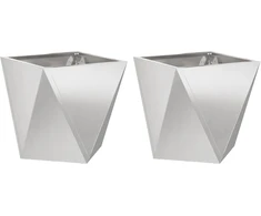 Lovelis 2 pcs Sidabro 50 x 50 x 50 cm Nerūdijantis Plienas