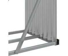 Malkų stovas, rudas, 180x45x100cm, galvanizuotas plienas