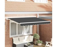 Markizės rėmas Antracitas 250 x 200 cm Poliesteris su PU danga
