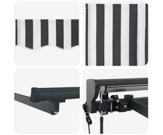 Markizės rėmas Antracito ir baltos 300 x 250 cm