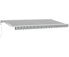 Ištraukiama markizė Antracito ir baltos 400 x 200 cm