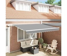 Markizės rėmas Balta 350 x 250 cm Aliuminis