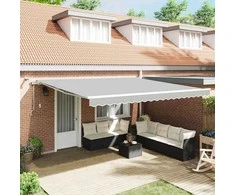 Markizės rėmas Balta 450 × 350 cm Aliuminis