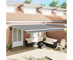 Markizės rėmas Balta 450 × 350 cm Aliuminis