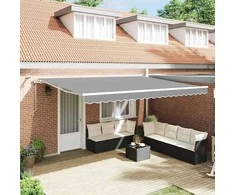 Markizės rėmas Balta 500 × 300 cm Aliuminis