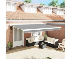 Markizės rėmas Balta 500 × 300 cm Aliuminis