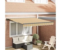 Ištraukiama markizė Spalvotas dryžius 350x250 cm audinys 3330319