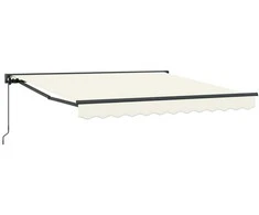 Ištraukiama markizė Kreminė 300 x 250 cm Poliesteris ir Metalas