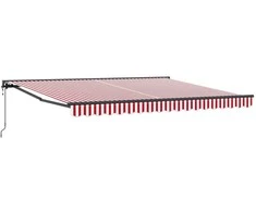 Markizės rėmas Raudona ir balta 400 × 300 cm