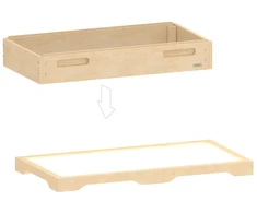 Masterkidz LED apšvietimo smėlio padėklas stačiakampis 108 x 54 x 16 cm
