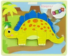 Lean Toys Medinė dėlionė Dinozauras LeanToys, 6 det.