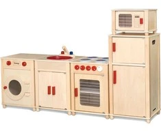 Viga Toys Medinis didelis virtuvės rinkinys VIGA