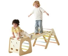 Medinis laipiojimo rinkinys Montessori 5in1 CLASSIC WORLD