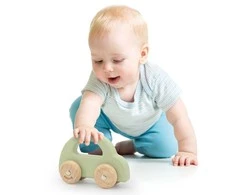 Viga Toys VIGA Medinis Traukiamas Žaislas Automobilis Žalias