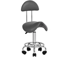 Activeshop Kosmetologinė meistro kėdutė STOOL BEAUTY 3 Pilkas