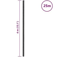 Membrana nuo piktžolių, juodos spalvos, 4x25m, PP