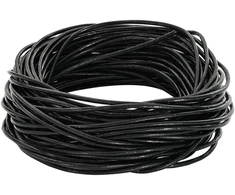 Odinė gija Juoda Ø2 mm x 5 m Oda