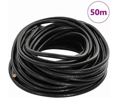 Odinė gija Juoda Ø5 mm x 50 m Oda
