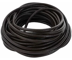 Odinė gija Tamsiai rudas Ø5 mm x 5 m Oda