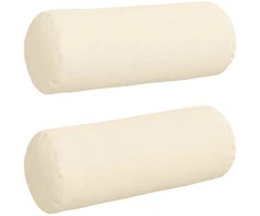 Pagalvės 2 pcs Kreminė Ø 25 x 70 cm Kordūrinis audinys