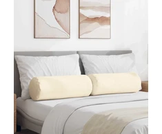 Pagalvės 2 pcs Kreminė Ø 25 x 70 cm Kordūrinis audinys