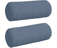 Pagalvės 2 pcs Mėlyna Ø 15 x 40 cm Kordūrinis audinys