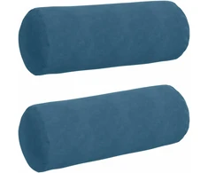 Pagalvės 2 pcs Mėlyna Ø 25 x 70 cm Kordūrinis audinys