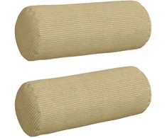 Pagalvės 2 pcs Pilkai žalia Ø 15 x 40 cm Kordūrinis audinys