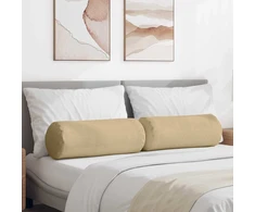 Pagalvės 2 pcs Pilkai žalia Ø 25 x 70 cm Kordūrinis audinys