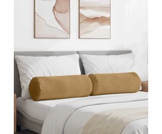 Pagalvės 2 pcs Ruda Ø 25 x 70 cm Kordūrinis audinys