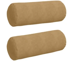 Pagalvės 2 pcs Ruda Ø 25 x 70 cm Kordūrinis audinys
