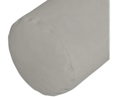 Pagalvės 2 vnt. Šviesiai pilka Ø 25 x 70 cm Mikropluošto audinys