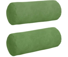 Pagalvės 2 pcs Šviesiai žalia Ø 15 x 40 cm Kordūrinis audinys