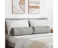 Pagalvės 2 vnt. audinys Debesų pilka Ø 25 x 70 cm