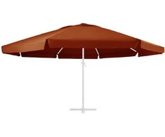 Pakaitinis audinys lauko skėčiui nuo saulės, terakota, 610cm