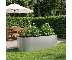 Pakelta sodo lova Galvanizuotas plienas 140 x 40 x 40 cm