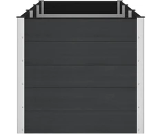 Pakelta lysvė Juoda 300 x 100 x 91 cm WPC ir aliuminis