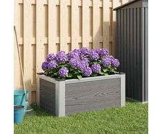 Paaukštinta sodo lova Pilka 50 x 30 x 22 cm WPC ir aliuminis