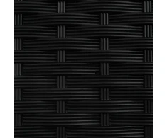 Pakeltas lovas su trelėmis ir stogu Juoda 202 x 40 x 136 cm PP