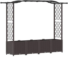 Pakelta lysvė su trelėmis ir stogu Ruda 204 x 40 x 138 cm PP