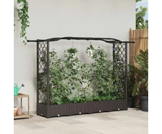 Pakeltas lovas su trelėmis ir stogu Ruda 207 x 40 x 123 cm PP
